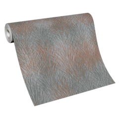 Winter Blues Collage Vinyl Wallpaper – Taupe Grey