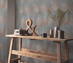 Winter Blues Collage Vinyl Wallpaper – Taupe Grey