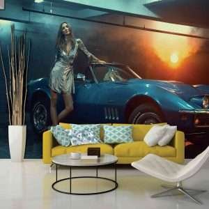 Moneta Cars Mural Wallpaper M926