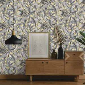 Elle Decoration 2 Floral Black Design Wallpaper AL10202-15