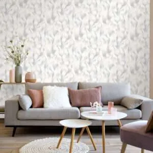 Elle Decoration 2 Stripes/Wave Creme Design Wallpaper AL10204-14