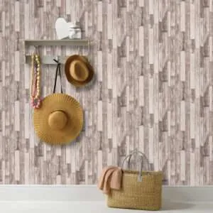 Limitation 2 Wood/Stone Brown Design Wallpaper AL10236-11